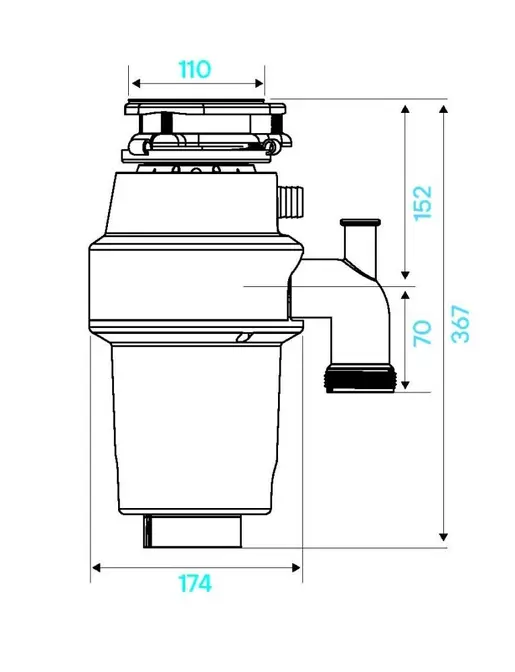 Измельчитель KUCHENSTERN MüHLE 550 351MU35 550 Вт (3/4 лс.) фото 5 Измельчитель KUCHENSTERN MüHLE 550 351MU35 550 Вт (3/4 лс.) фото 5