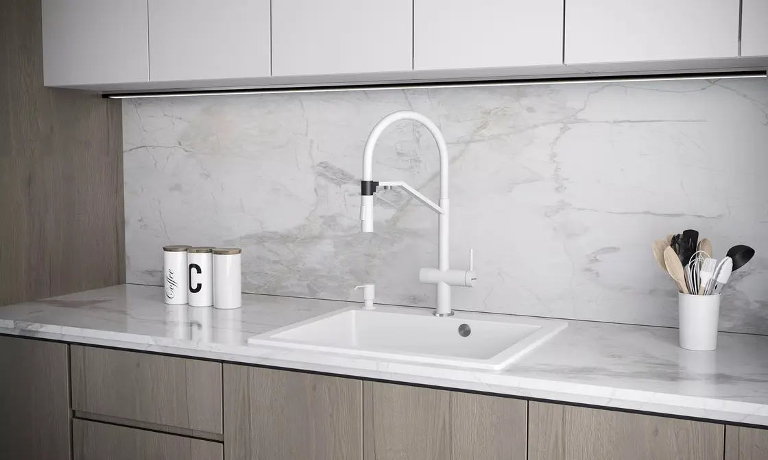 Смеситель Paulmark ZENDER Ze213155-WH белый матовый фото 10 Смеситель Paulmark ZENDER Ze213155-WH белый матовый фото 10