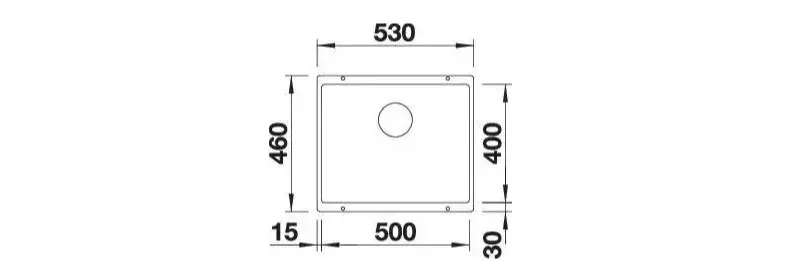 Мойка BLANCO SUBLINE 500-U SILGRANIT антрацит с отв.арм. InFino®, 523432 фото 6