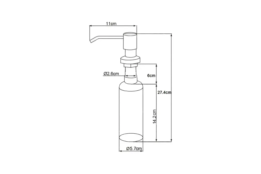 Дозатор Oulin OL-401 D хром фото 2