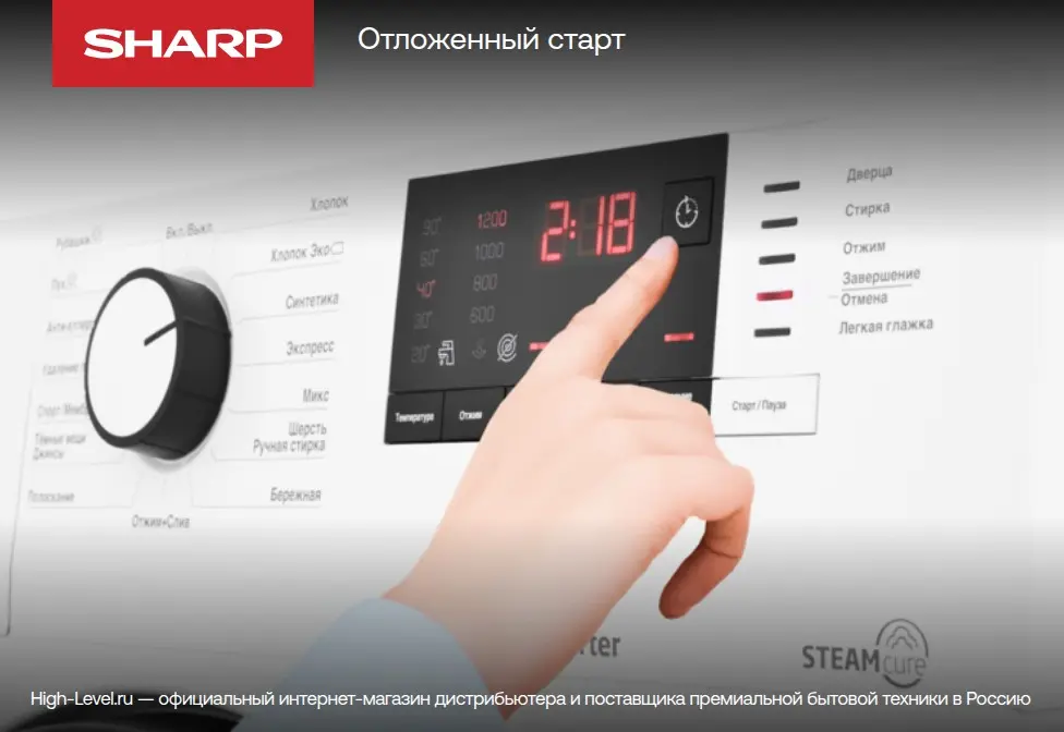 Стиральная машина Sharp ES712RW фото 7