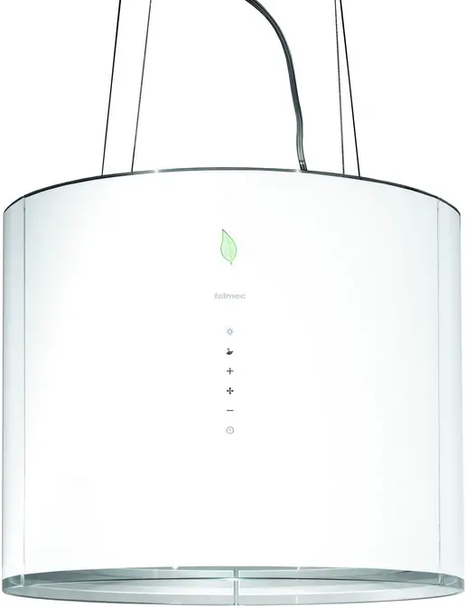 Вытяжка Falmec Eolo isola 45 (450) (с системой E.ion) ECP white фото 1