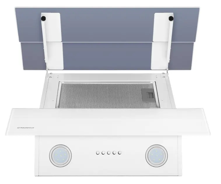 Вытяжка Maunfeld CASCADA PUSH 60 Glass White фото 4