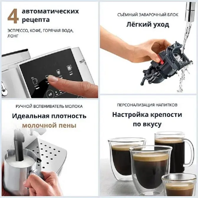 Кофемашина DeLonghi ECAM 220.20.W фото 7