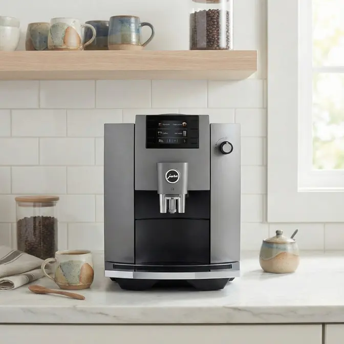 Кофемашина Jura E6 Dark Inox фото 4