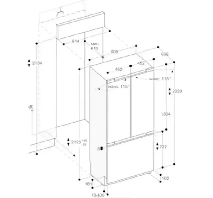 Встраиваемый холодильник Gaggenau RY492304 фото 3