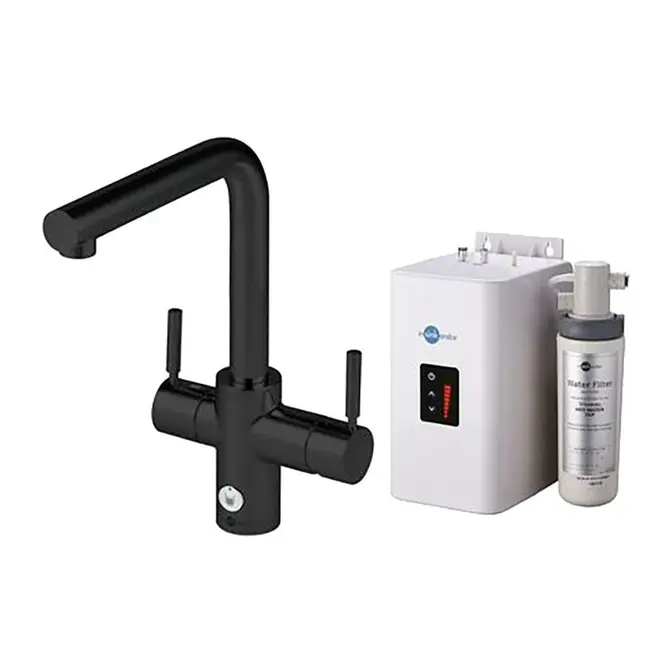 Смеситель InSinkErator L черный + бак с фильтром и кипячением фото 1