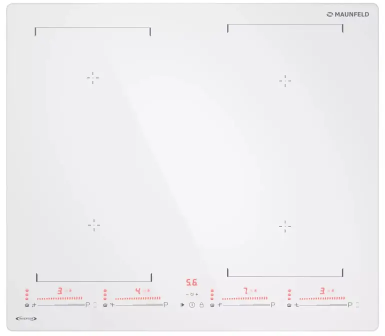 Индукционная стеклокерамич. панель MAUNFELD CVI604SBEXWH Inverter фото 1