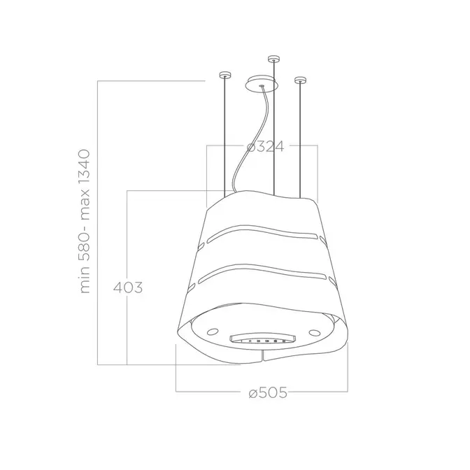 Вытяжка Elica WAVE UX BL MAT/F/51 фото 3
