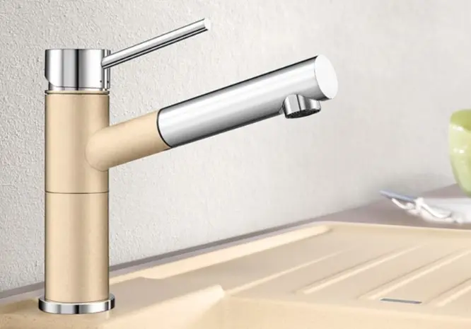 Смеситель Blanco Alta-S compact chrome/Silgranit фото 1