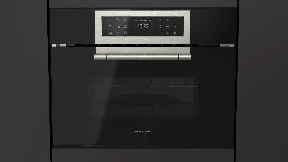 Компактный духовой шкаф с функцией СВЧ Fulgor Milano FCLCMO 4510 TEM BK фото 1