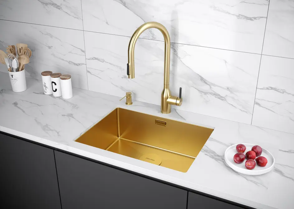 Смеситель Paulmark UNIVERSAL Un213880-BG брашированное золото фото 5