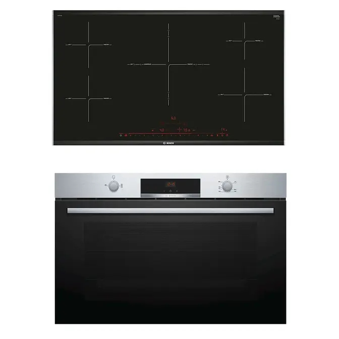 Bosch (варочная панель PIV975DC1E + духовой шкаф VGD553FB0)
