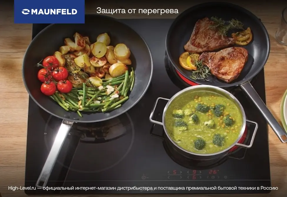 Индукционная стеклокерамич. панель MAUNFELD CVI904SFLLGR Inverter фото 12