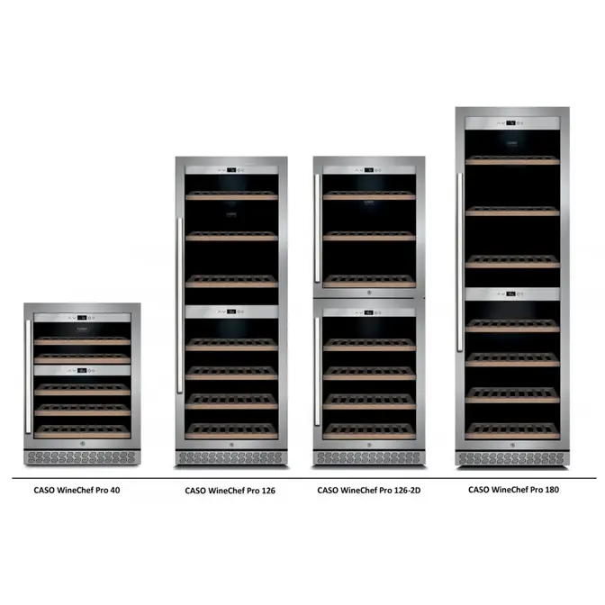 Встраиваемый винный шкаф CASO WineChef Pro 126-2D фото 2