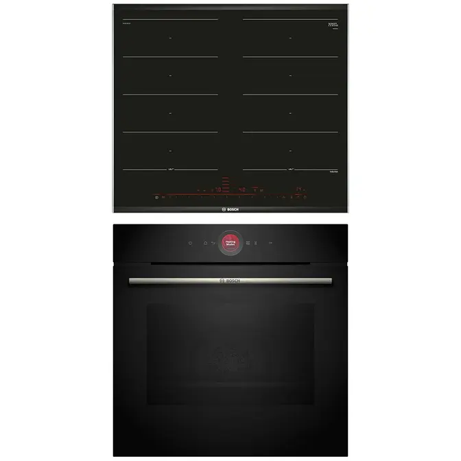 Bosch (варочная панель PXX675DC1E + духовой шкаф HBG 7721B1)