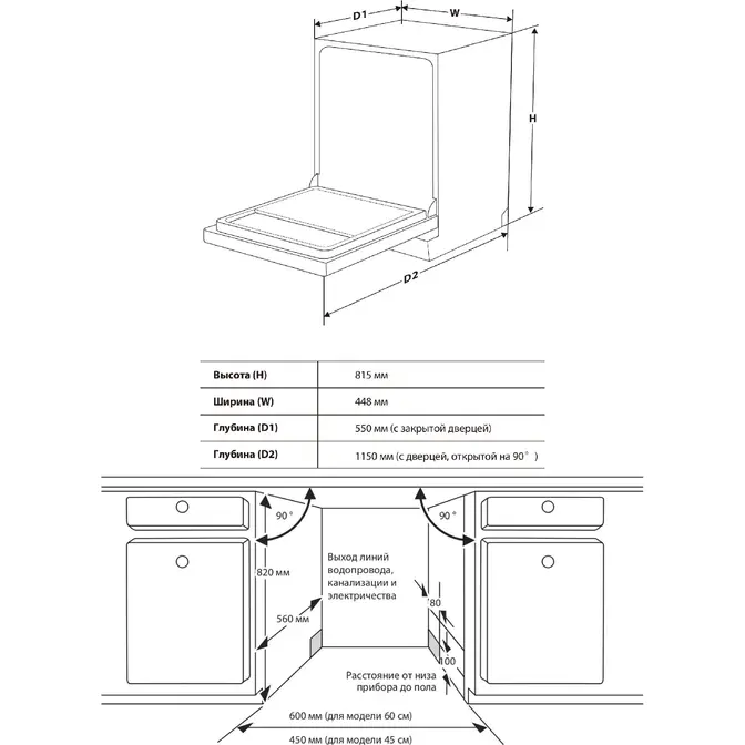 Посудомоечная машина Toshiba DW-10B3(B)-RU фото 6