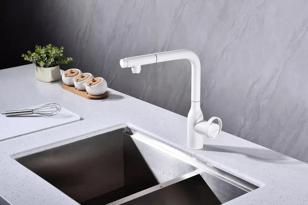 Смеситель Paulmark URBAN Ur213104-WH белый матовый фото 6 Смеситель Paulmark URBAN Ur213104-WH белый матовый фото 6