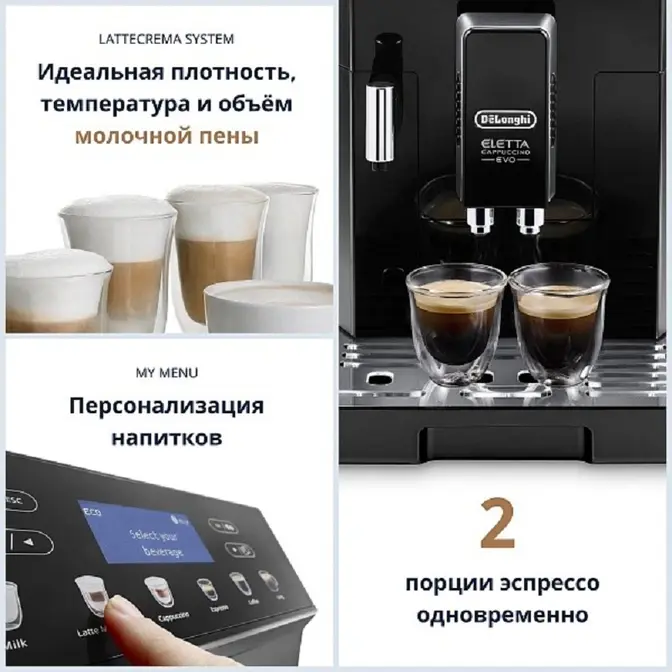 Кофемашина DeLonghi ECAM46.860.B фото 4