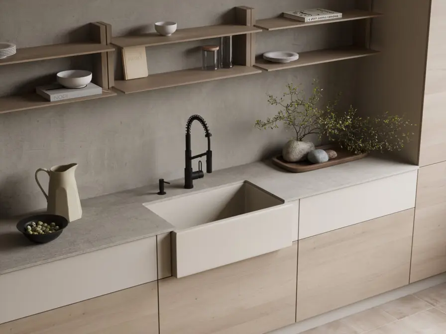 Мойка Omoikiri Mikura 76-OL Natceramic/olive фото 4