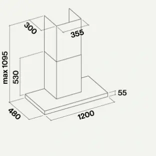 Вытяжка Falmec Lumina 120 Steel wall (NRS) фото 4 Вытяжка Falmec Lumina 120 Steel wall (NRS) фото 4