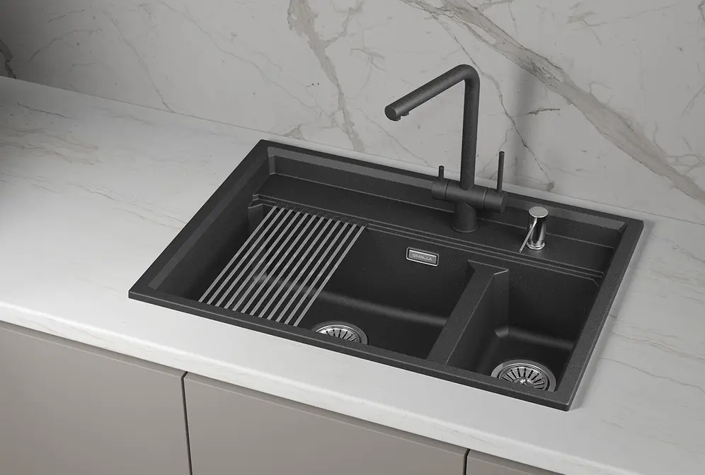 Мойка GRANULA Kitchen Space 7302i, ЧЁРНЫЙ фото 5 Мойка GRANULA Kitchen Space 7302i, ЧЁРНЫЙ фото 5