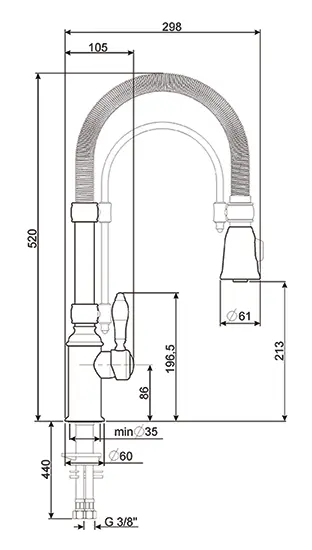 Смеситель Smeg MIDR7O-2 фото 2