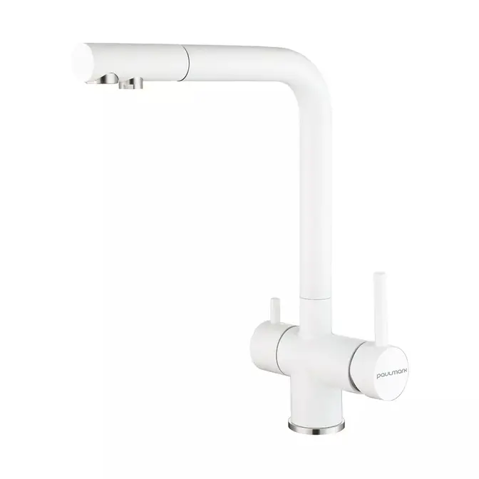 Смеситель Paulmark SKALEN Sk213020-WH белый матовый фото 1 Смеситель Paulmark SKALEN Sk213020-WH белый матовый фото 1