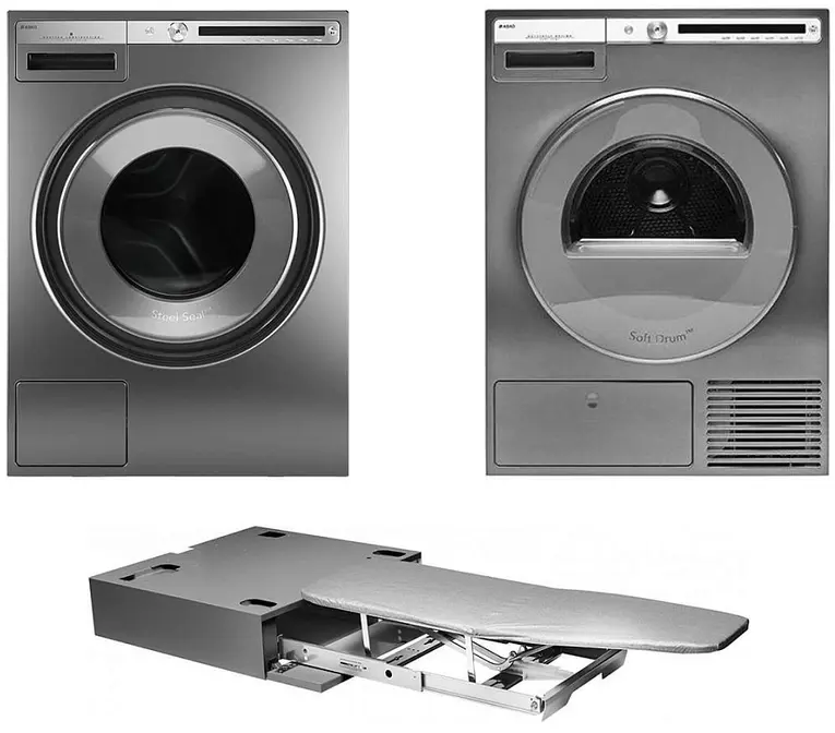 Asko Logic 8 (стиральная машина W4086C.T/3 + сушильная машина T408HD.T.P + гладильная доска HI1153T) фото 1