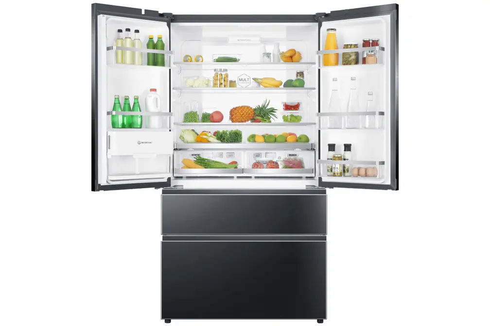 Многокамерный холодильник Haier HB 25 FSNAAA RU black inox фото 4