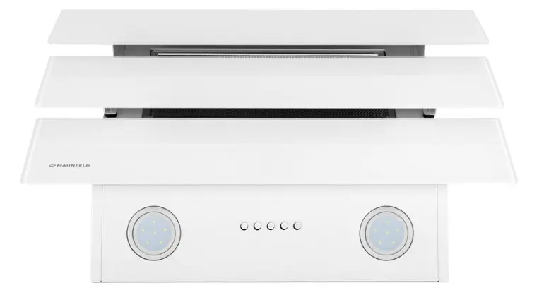 Вытяжка Maunfeld CASCADA PUSH 60 Glass White фото 3