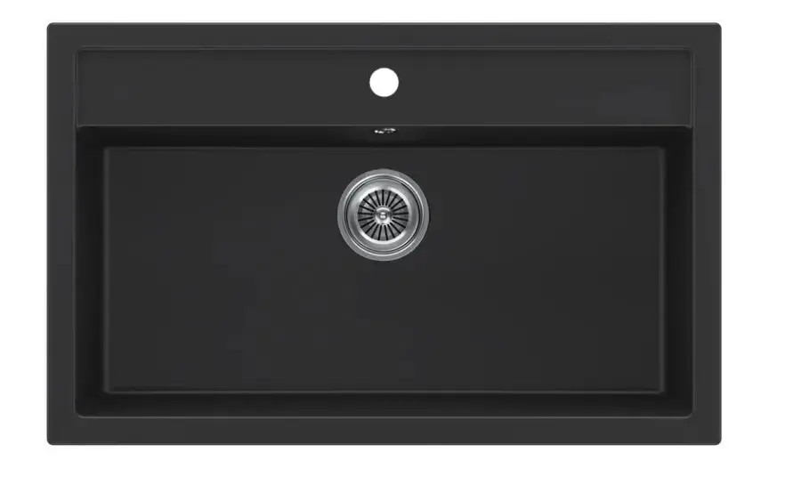 Мойка кухонная KUCHENSTERN TOP 80 107BL10 Черный фото 1