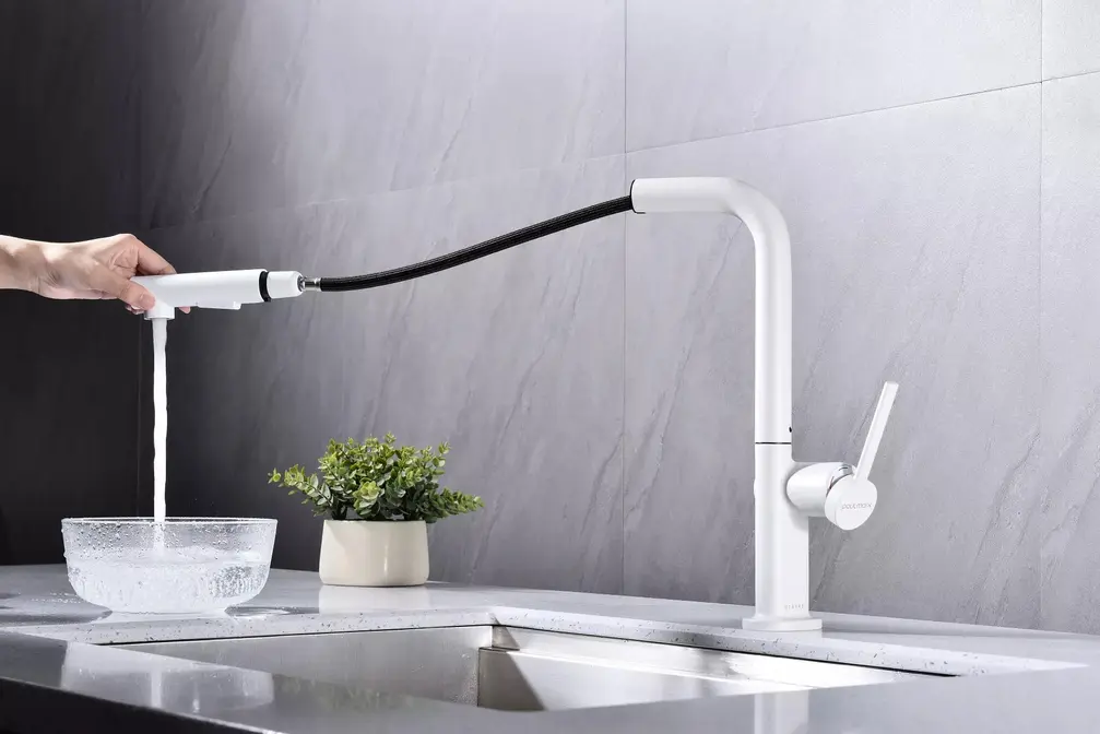 Смеситель Paulmark NEO Ne214419-WH белый матовый фото 4 Смеситель Paulmark NEO Ne214419-WH белый матовый фото 4