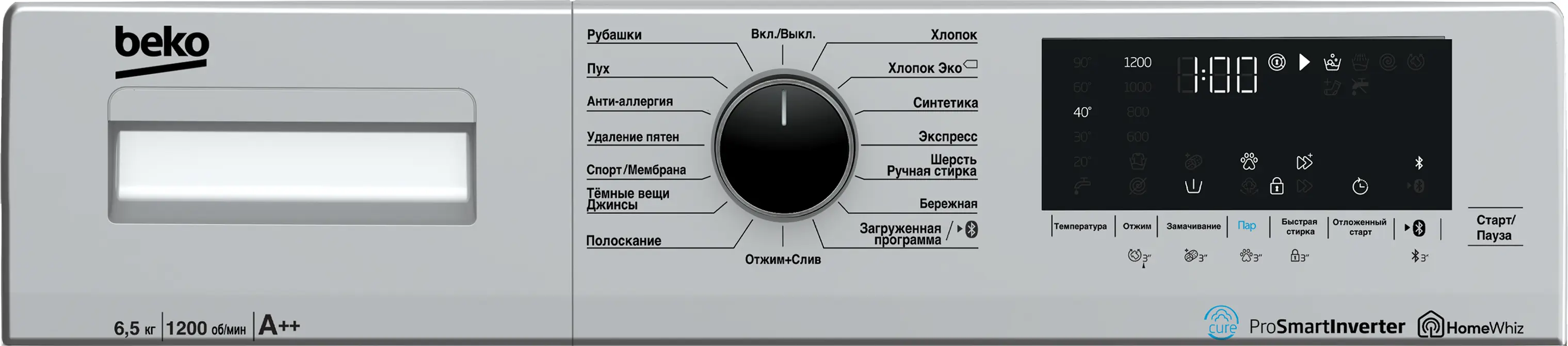 Стиральная машина Beko WSPE6H616S фото 5