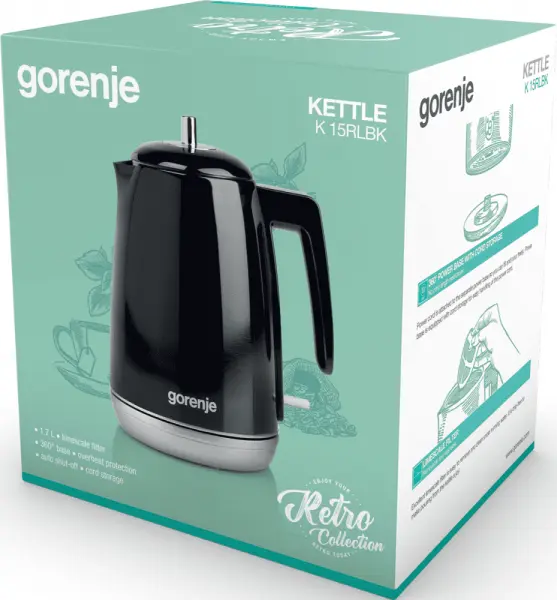 Чайник Gorenje K15RLBK фото 3
