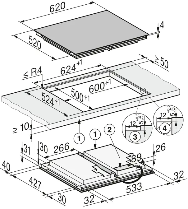 Индукционная варочная панель Miele KM 8765 FL фото 6