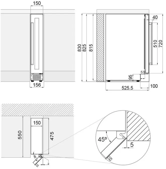 Винный шкаф Pando PVZB 15-9 CRR фото 4 Винный шкаф Pando PVZB 15-9 CRR фото 4