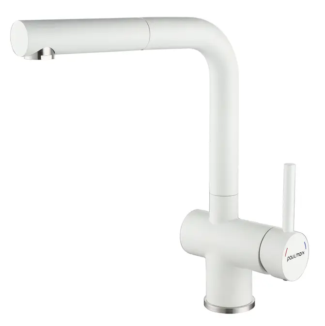 Смеситель Paulmark DOSSE Do214418-WH белый матовый фото 1 Смеситель Paulmark DOSSE Do214418-WH белый матовый фото 1