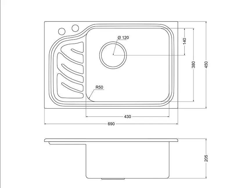 Мойка Oulin OL-327R фото 3