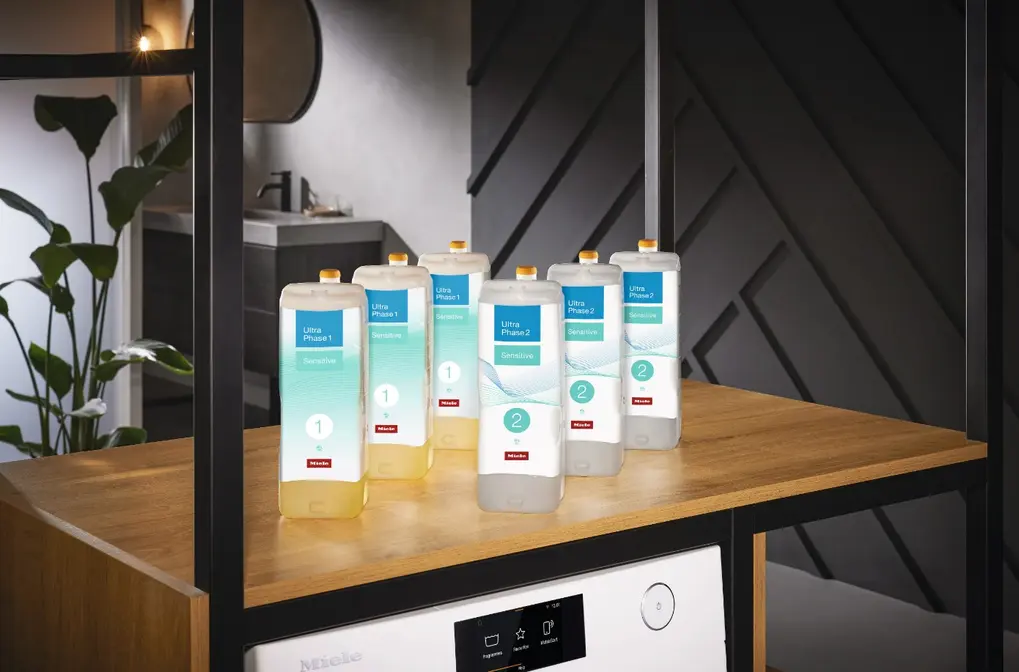 Жидкие моющие средства для стирки Miele UltraPhase Sensitive 1+2, коробка 6 бутылок фото 4