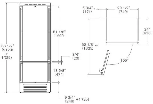 Встраиваемый хлодильник Bertazzoni REF755BBLPTT фото 5