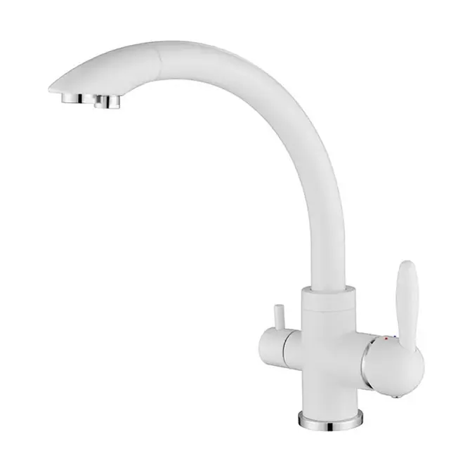 Смеситель Paulmark ESSEN Es213001-WH белый матовый Смеситель Paulmark ESSEN Es213001-WH белый матовый