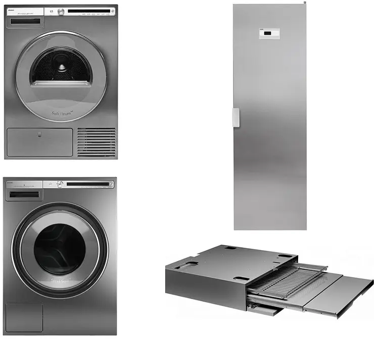Asko Logic 22 (стиральная машина W4086C.T/3 + сушильная машина T408HD.T.P + сушильный шкаф DC7784 V.S + выдвижная полка HDB1153T) фото 1
