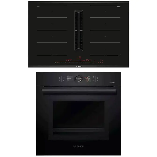 Bosch (варочная панель с вытяжкой PXX875D57E + духовой шкаф HMG8764C1)