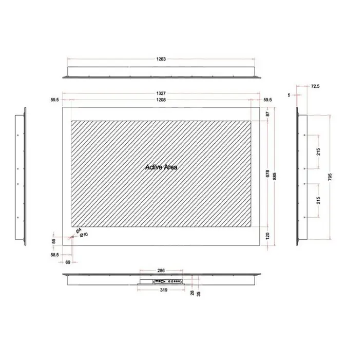 Телевизор для ванной комнаты AVEL AVS555SM (Black HB) фото 5