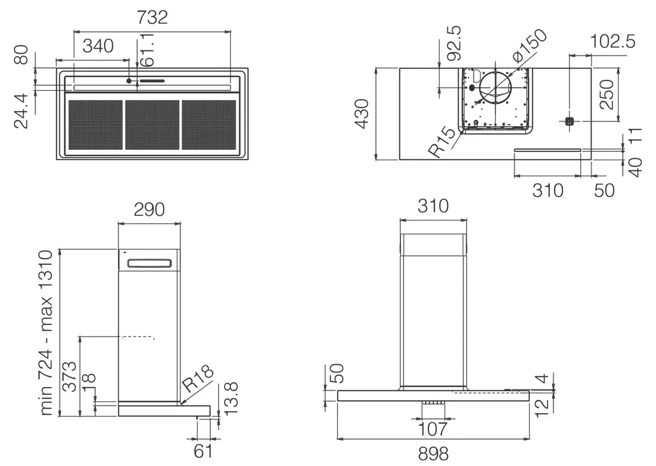 Вытяжка Elica BIO BLRO/A 90 ROVERE фото 5