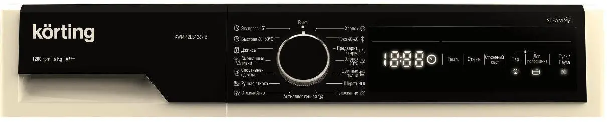 Стиральная машина с паром Korting KWM 42LS1267 B фото 2
