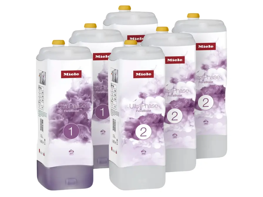 Жидкие моющие средства для стирки Miele UltraPhase FloralBoost 1+2, 3 пары в коробке фото 2