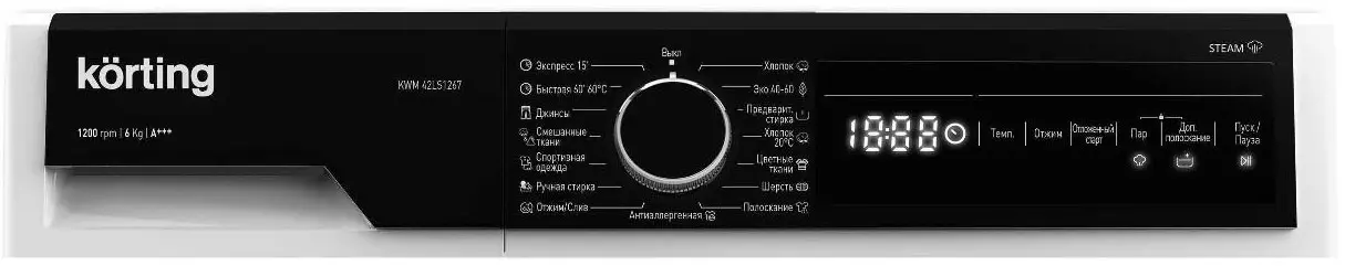Стиральная машина с паром Korting KWM 42LS1267 фото 2