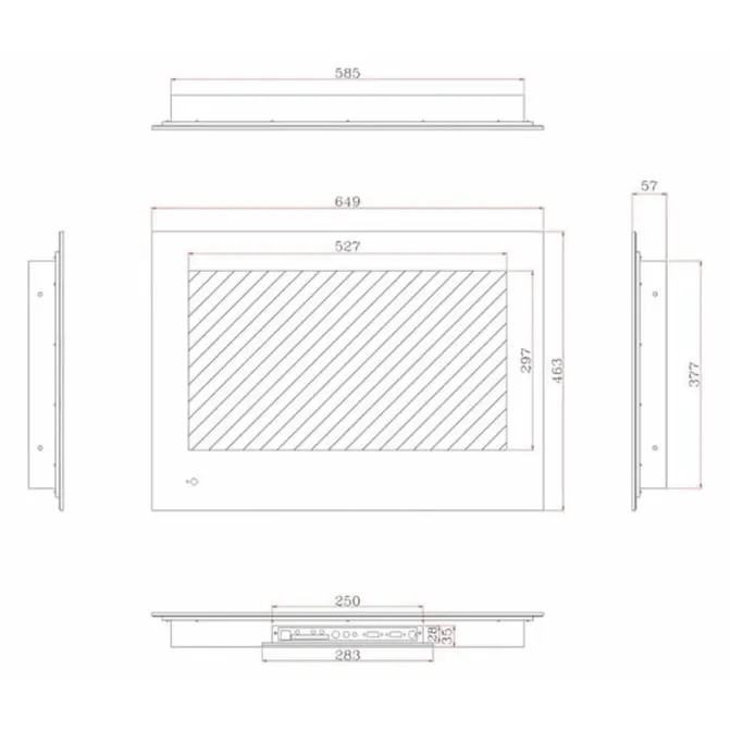 Телевизор для ванной комнаты AVEL AVS245SMWF (AVS245SM White) фото 2